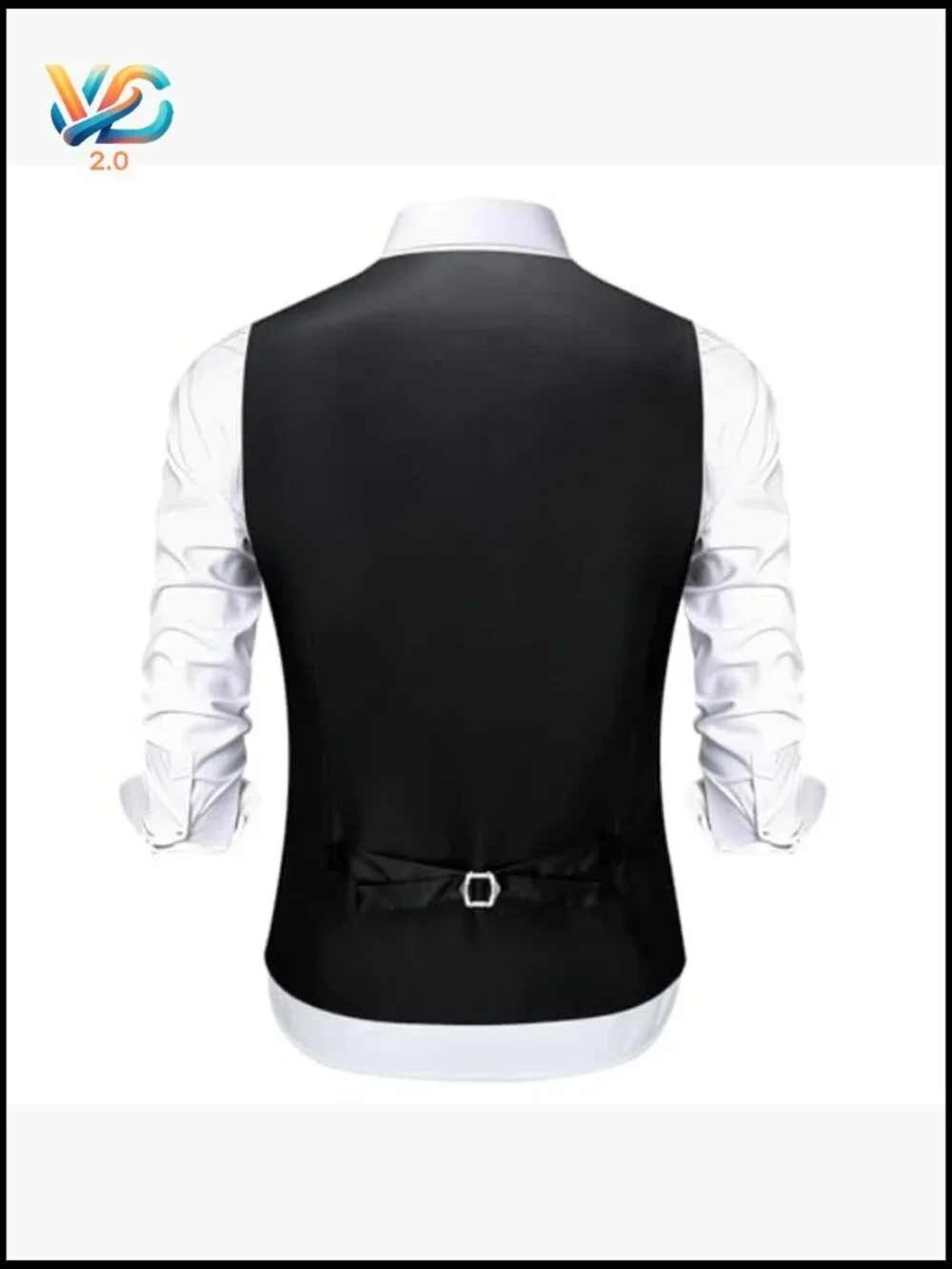 Men's Formal Vest Set with Tie, Cufflinks, and Accessories - 8 Piece